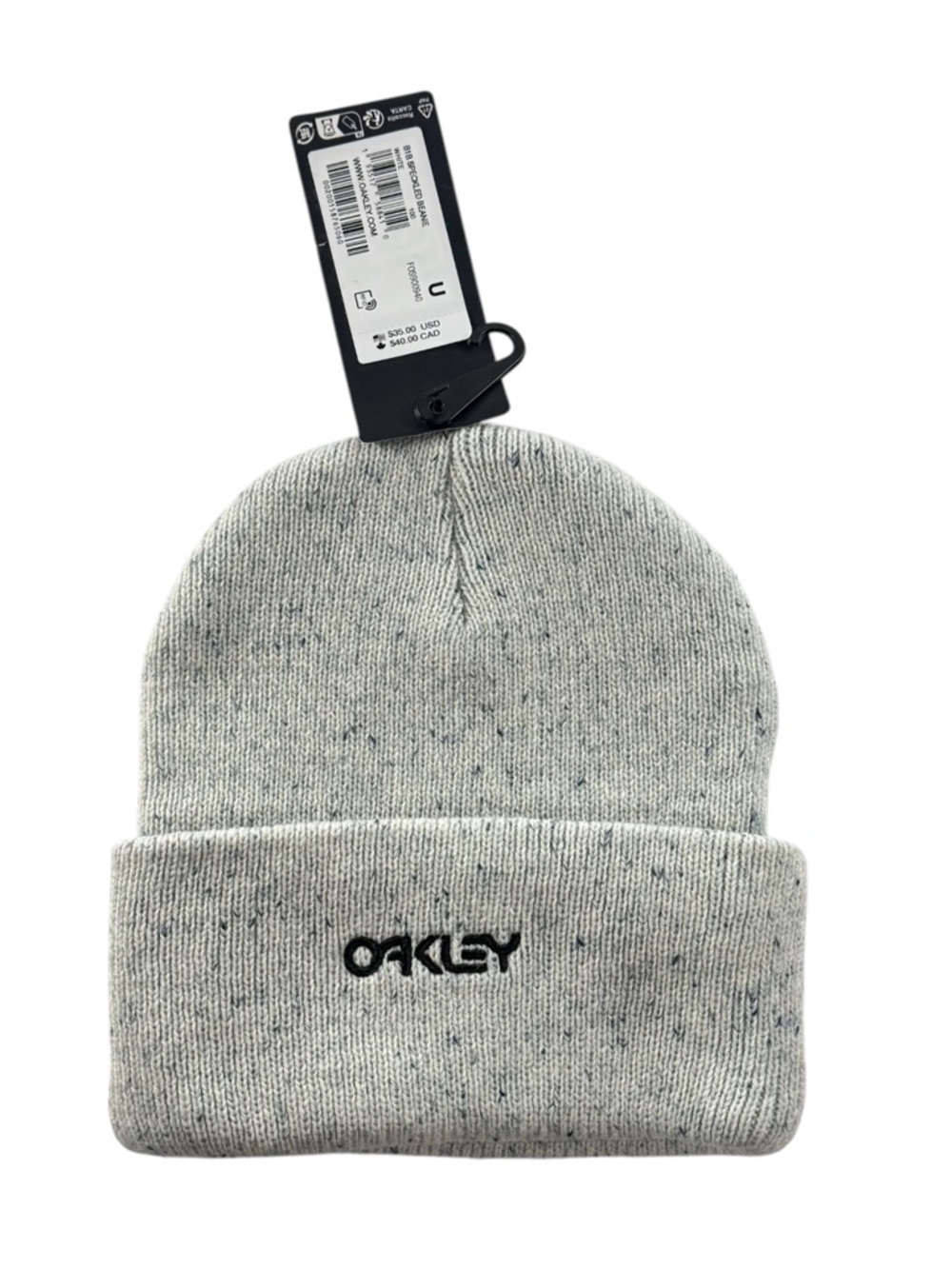 Oakley B1B Speckled Beanie White NWT